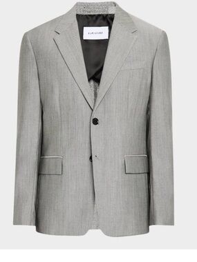 Salvatore Ferragamo Linen blazer gray